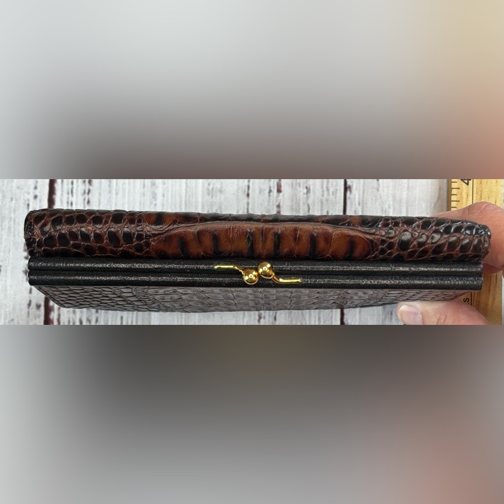 Brahmin Tuscan Collection Croc Embossed Wallet - Picture 6 of 9
